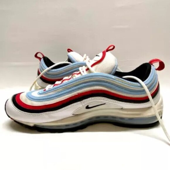Nike Air Max 97 Gundam Men's USA 10 White University Red Blue CW6986-100 GUC/EUC - Picture 4 of 16